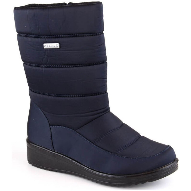NEWS Dámské vysoké sněhule W EVE436B navy blue - Novinky 86136831