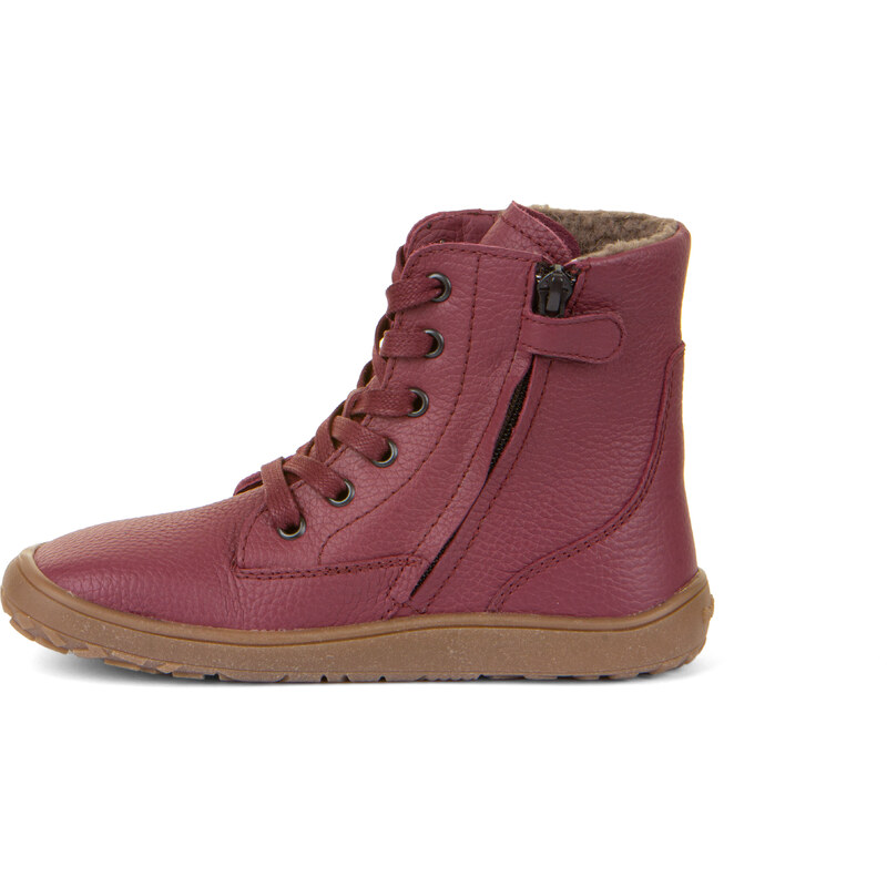 Zimní boty Froddo barefoot tex laces BORDEAUX dětské AW23