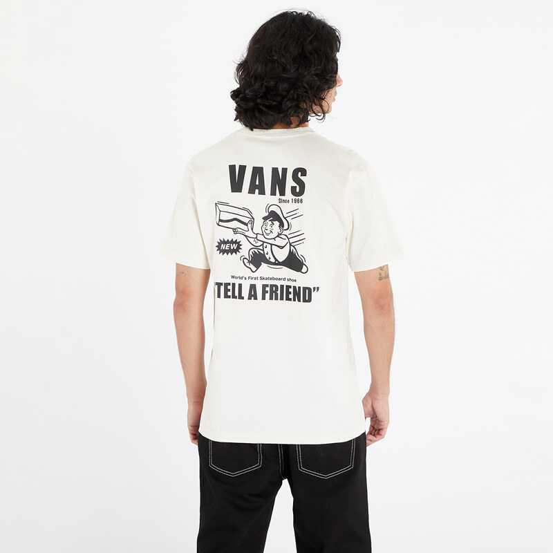 Pánské tričko Vans Quick Wind Short-Sleeve T-Shirt Antique White