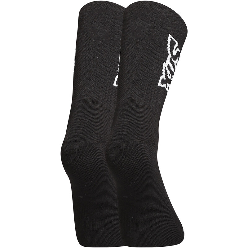 Ponožky Styx vysoké černé s bílým logem (HV960)