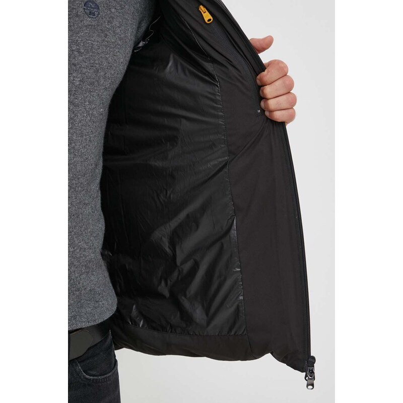 Péřová bunda Hetrego pánská, černá barva, zimní