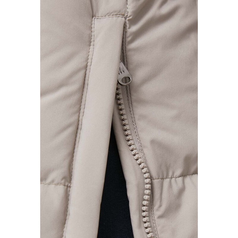 Péřová bunda Hetrego Sloan dámská, béžová barva, zimní
