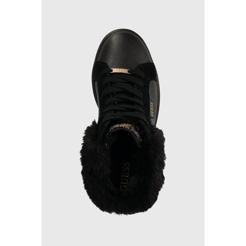 Sneakers boty Guess ROXANA černá barva, FL8ROX FAL12