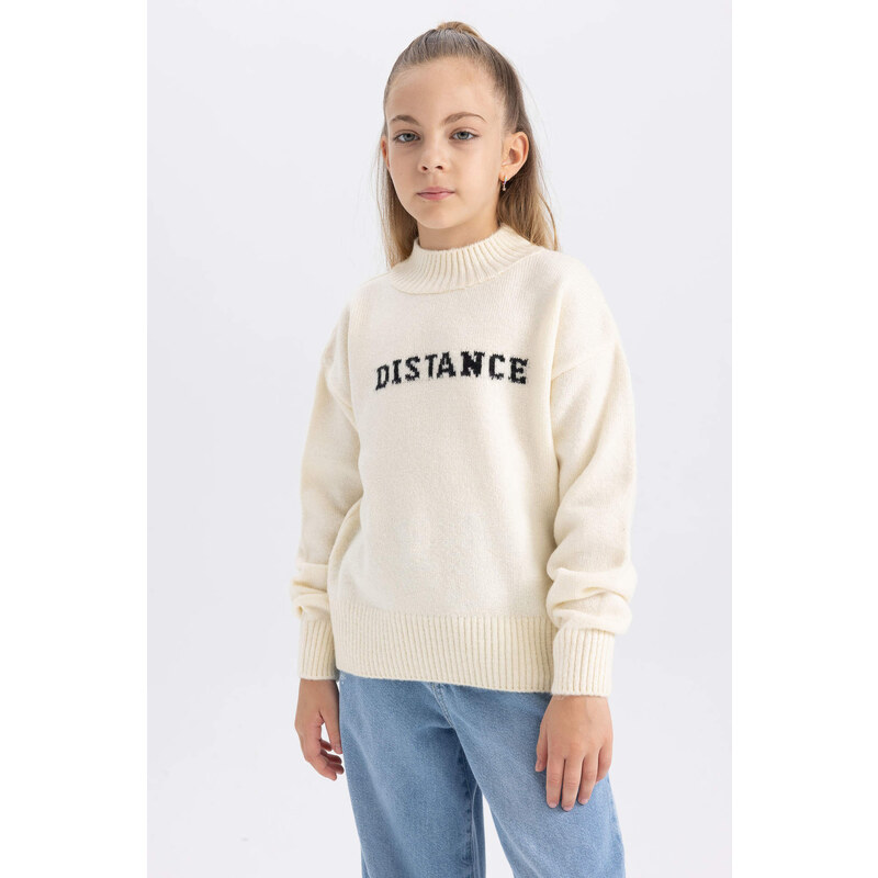 DEFACTO Girl Regular Fit Crew Neck Pullover