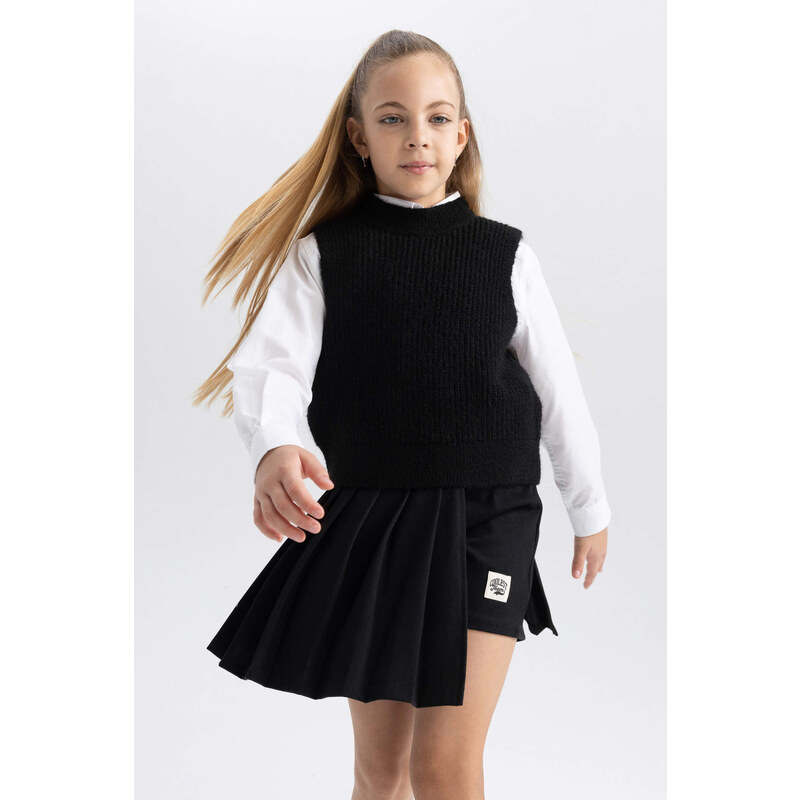 DEFACTO Girl Regular Fit Crew Neck Sweater Vest