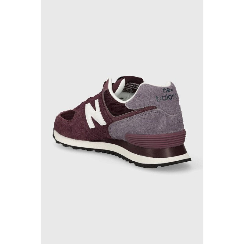 Sneakers boty New Balance 574 vínová barva, U574ABO