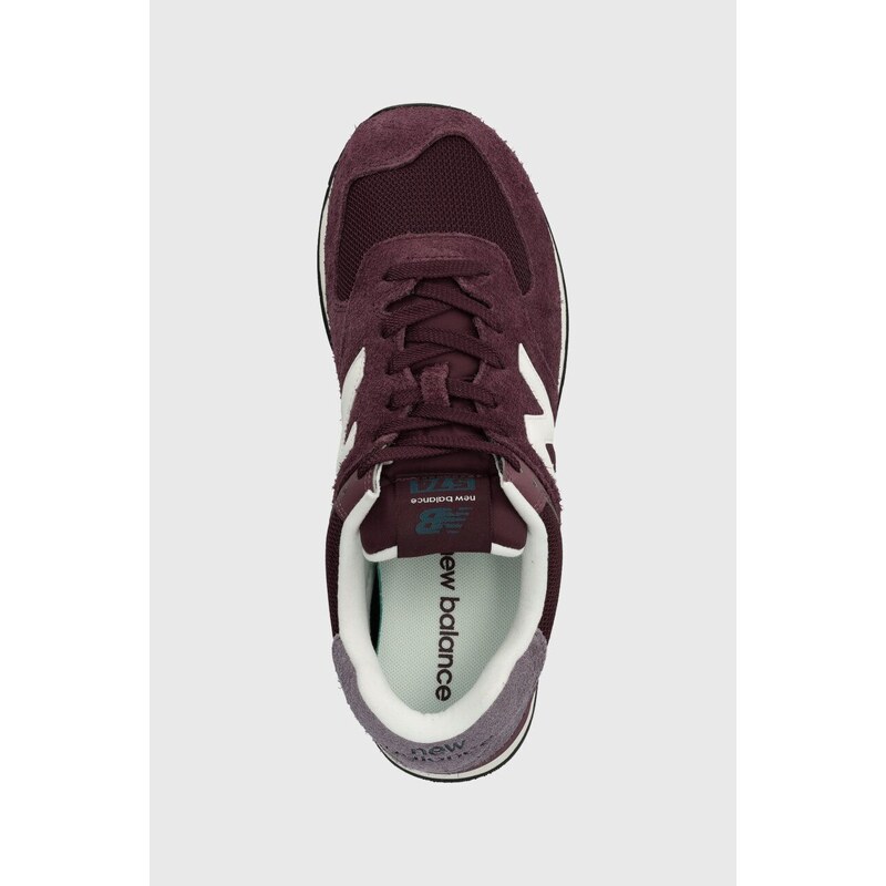 Sneakers boty New Balance 574 vínová barva, U574ABO