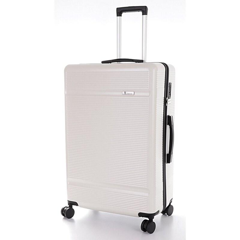 Velký cestovní kufr T-class 2218, bílá, XL, 90 l, 75 x 49 x 29 cm