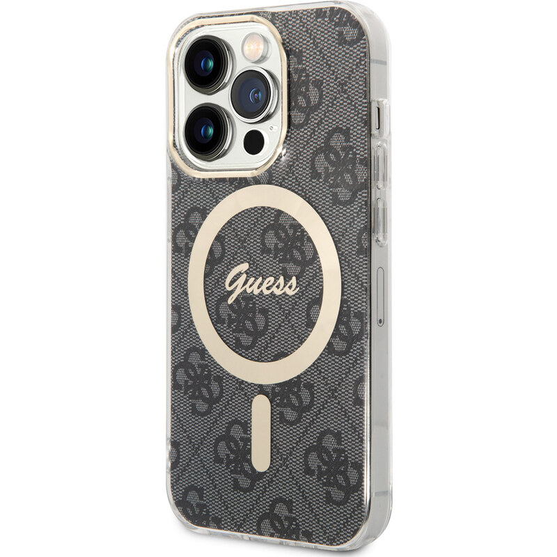 Ochranný kryt pro iPhone 15 Pro - Guess, 4G IML MagSafe Black