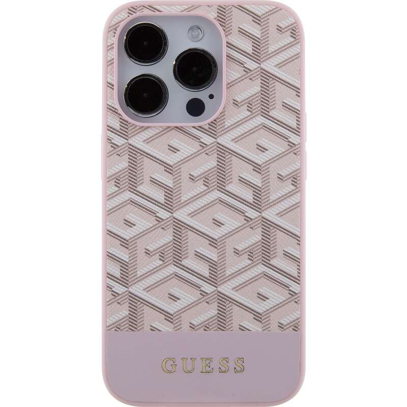 Ochranný kryt na iPhone 15 Pro MAX - Guess, G Cube MagSafe Pink