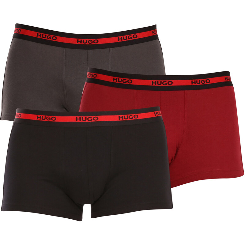 3PACK pánské boxerky HUGO vícebarevné (50503083 024)