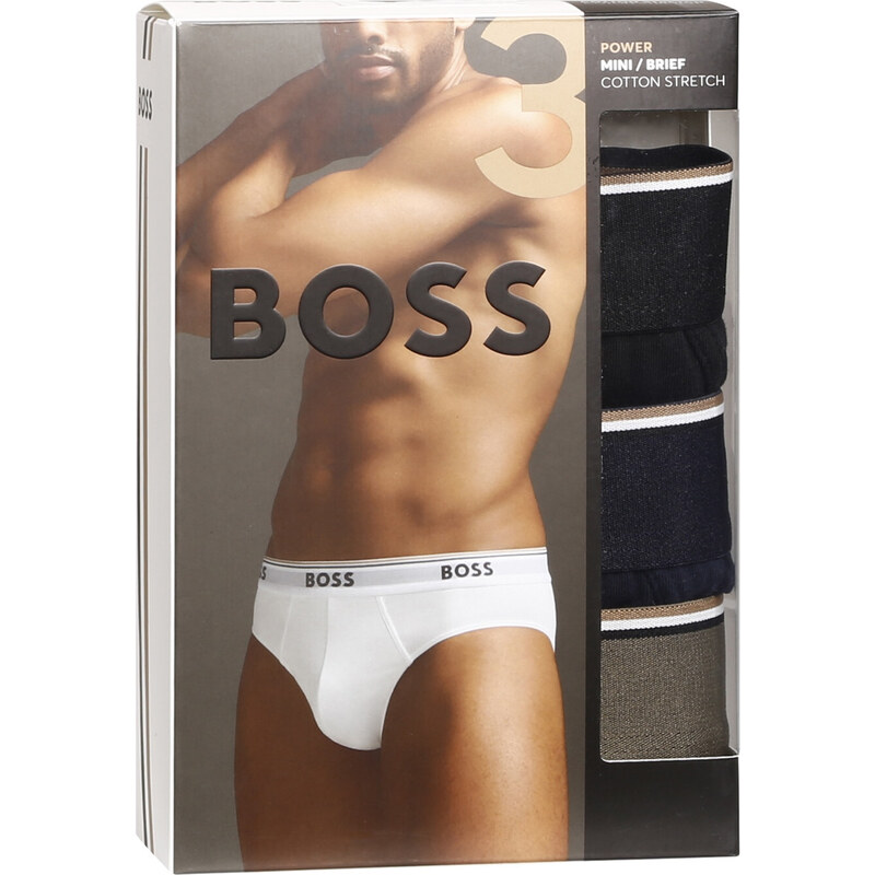 3PACK pánské slipy Hugo Boss vícebarevné