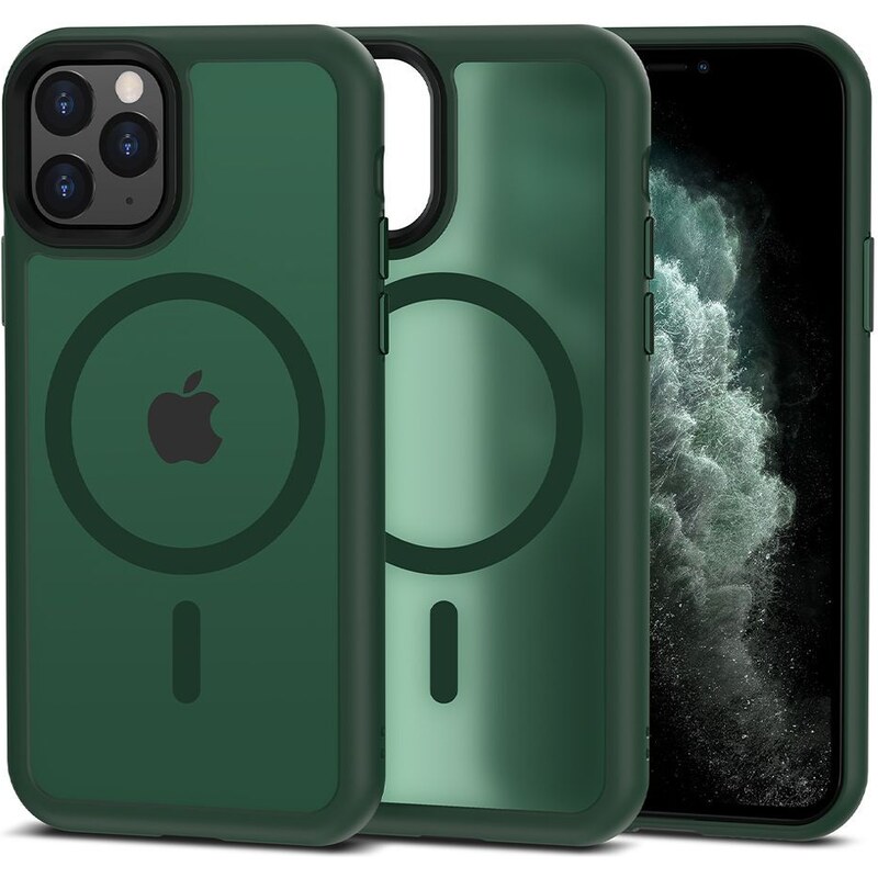 Ochranný kryt pro iPhone 11 Pro - Tech-Protect, Magmat MagSafe Matte Green