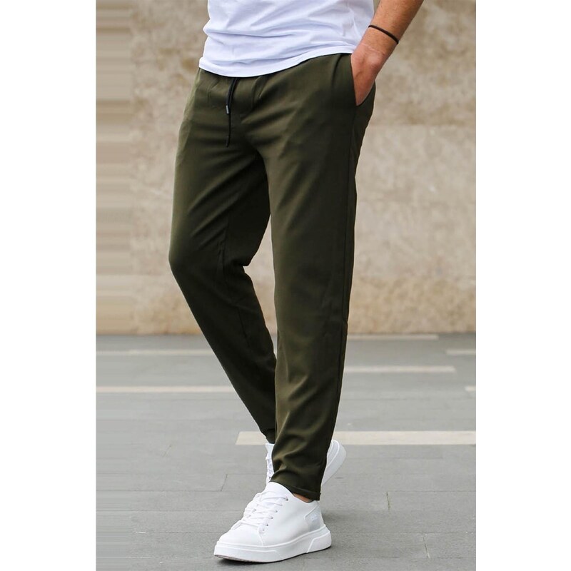 Madmext Khaki Jogger Trousers 4242