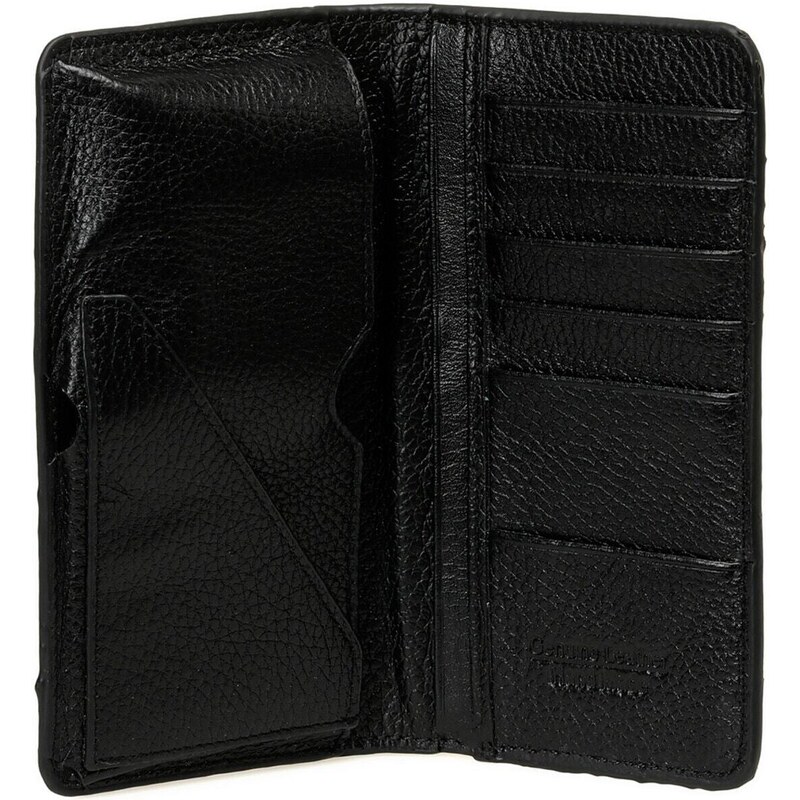 Lumberjack Leather Phone Wallet 3fx Black Men's Wallet