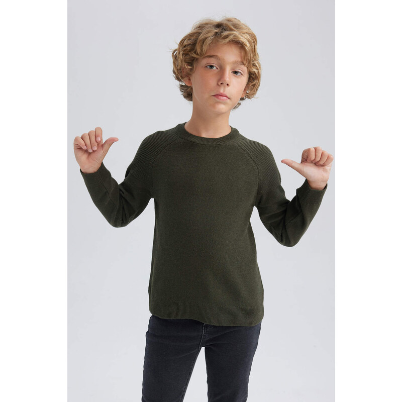 DEFACTO Boy Regular Fit Crew Neck Pullover