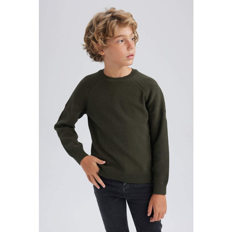 DEFACTO Boy Regular Fit Crew Neck Pullover