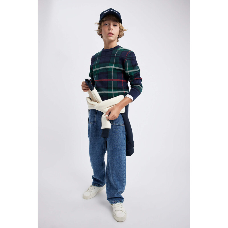 DEFACTO Boy Regular Fit Crew Neck Pullover