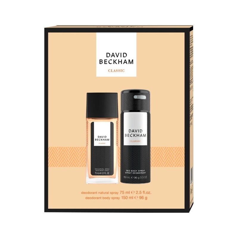 David Beckham Classic - deodorant s rozprašovačem 75 ml + deodorant ve spreji 150 ml