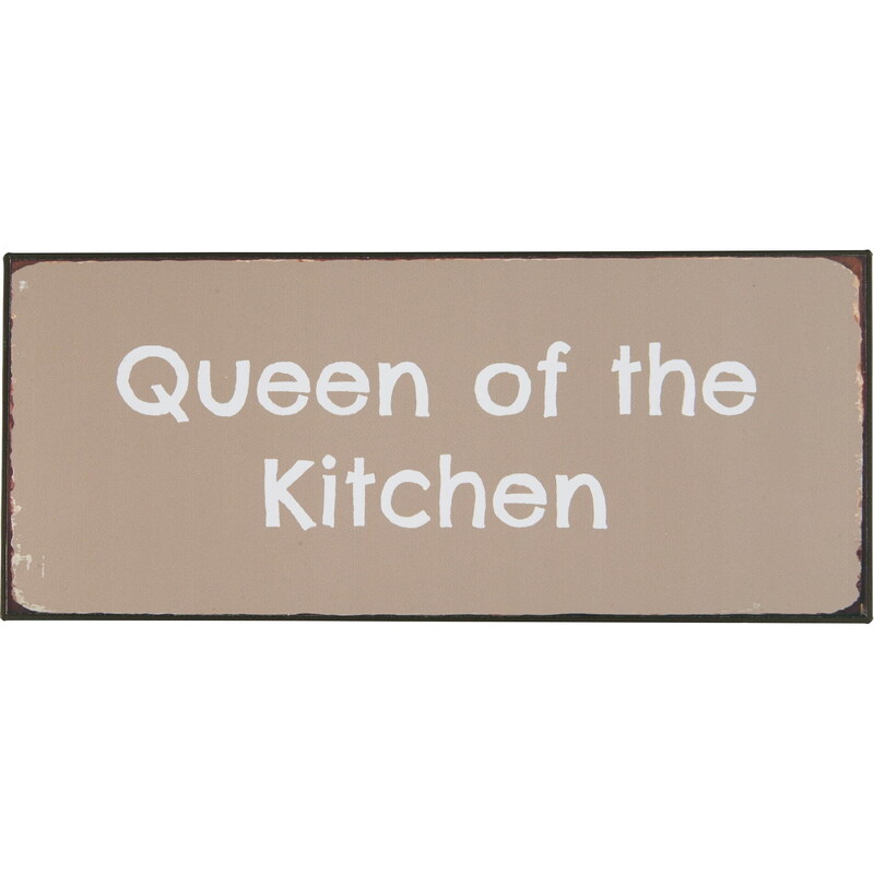 IB LAURSEN Plechová cedule Queen of the Kitchen