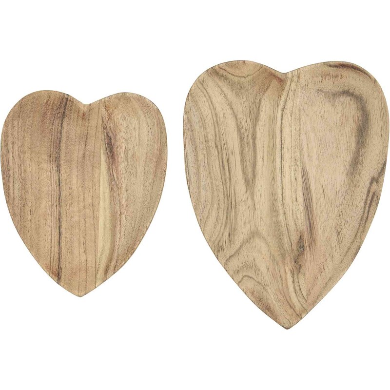 IB LAURSEN Dřevěná miska ve tvaru srdce Acacia Menší