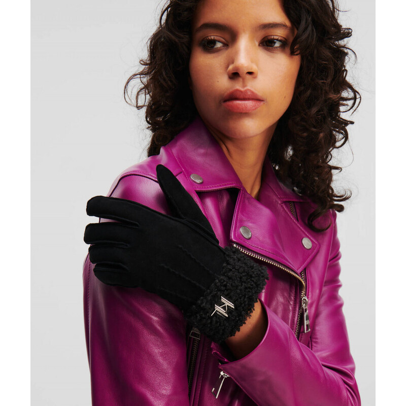 RUKAVICE KARL LAGERFELD K/SADDLE SP FF GLOVE