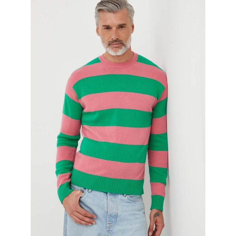 Vlněný svetr United Colors of Benetton pánský, lehký