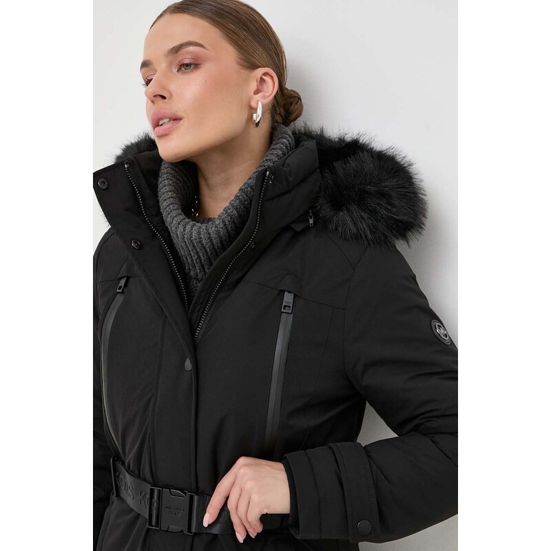 Parka MICHAEL Michael Kors dámská, černá barva, zimní