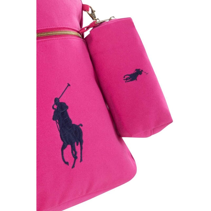 Dětský batoh Polo Ralph Lauren růžová barva, malý, hladký