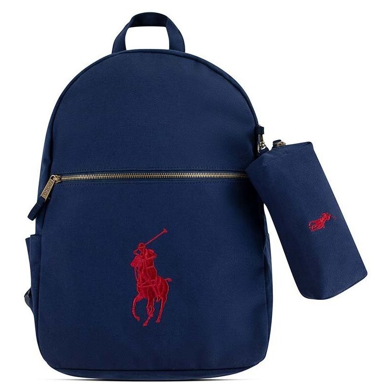 Dětský batoh Polo Ralph Lauren tmavomodrá barva, malý, hladký