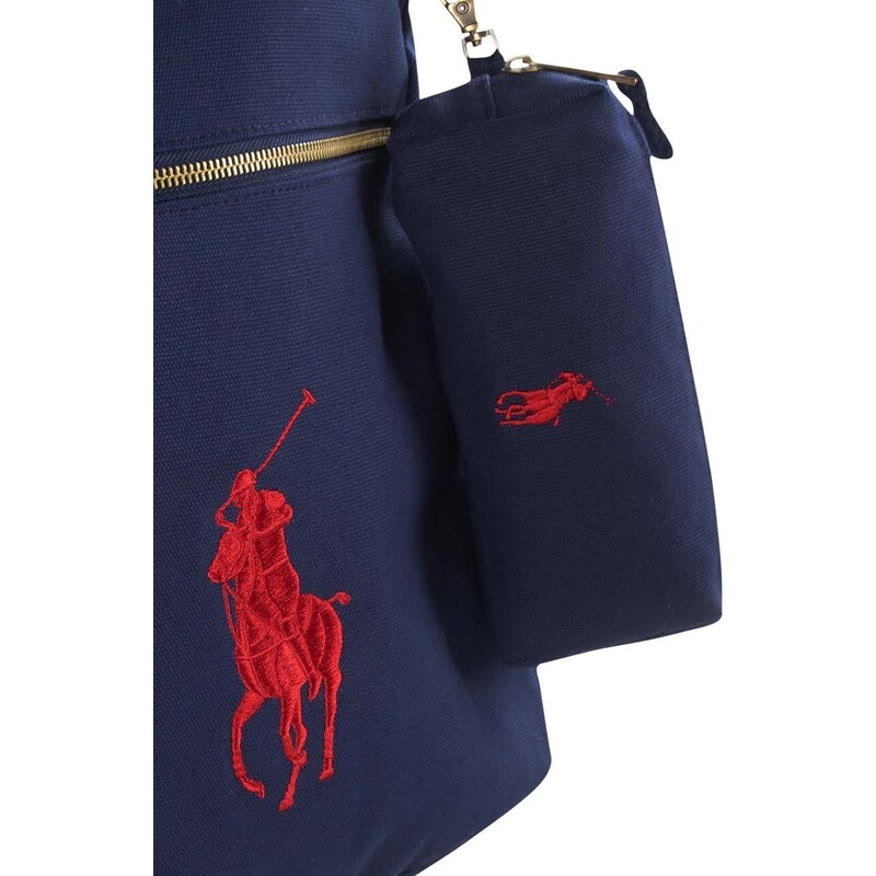 Dětský batoh Polo Ralph Lauren tmavomodrá barva, malý, hladký