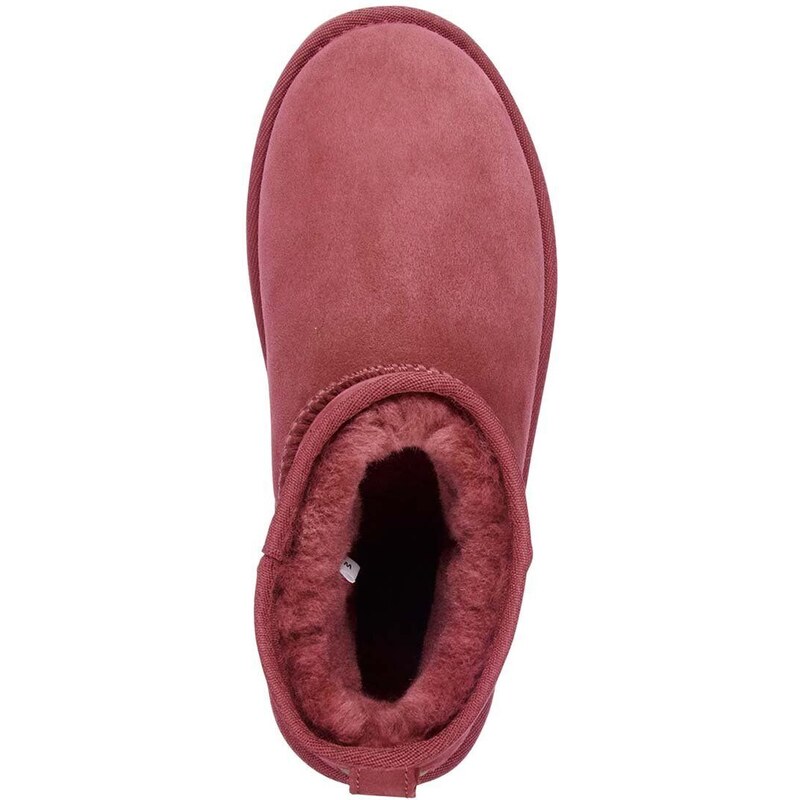 Nízké kozačky Emu Australia Stinger Micro dámské, růžová barva, na plochém podpatku, zateplené, W10937.DBLU