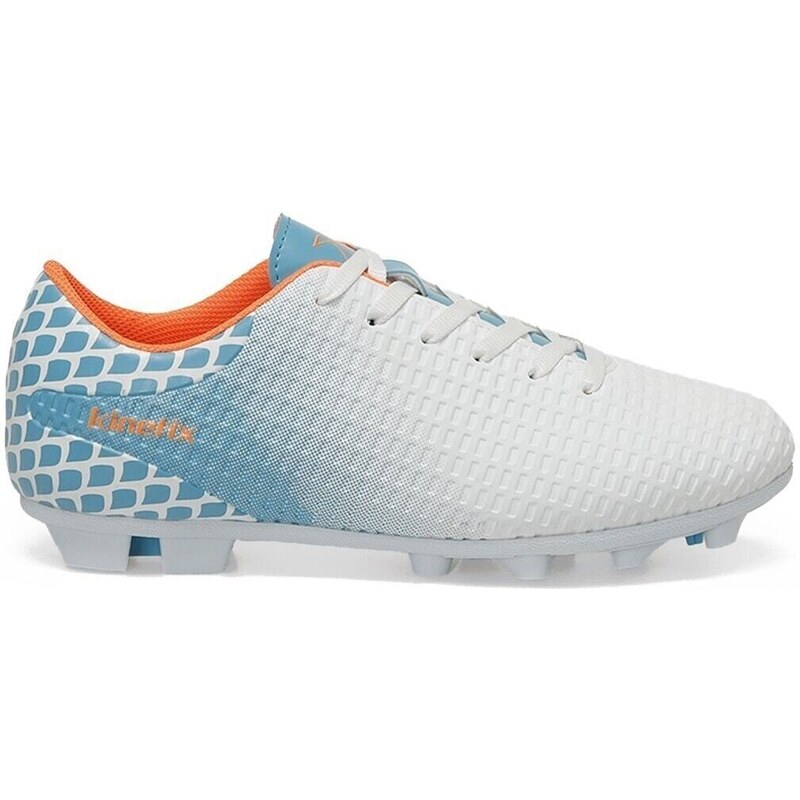 KINETIX EXHIBITION AG 3PR White Unisex Football Boots.