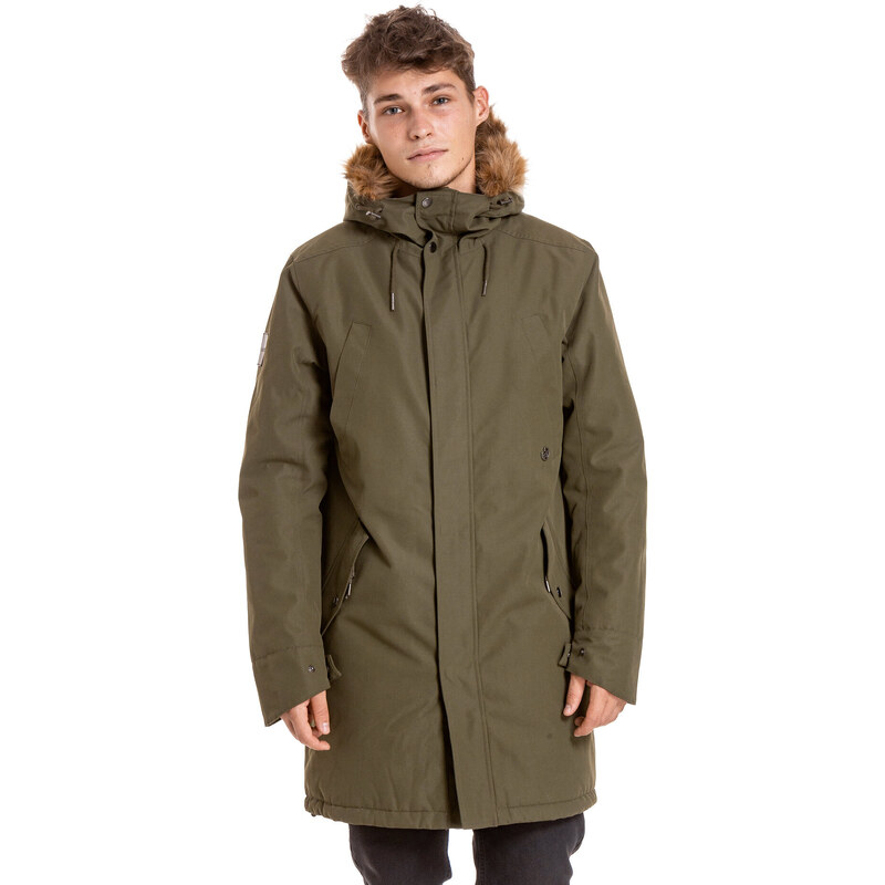 Meatfly pánská zimní bunda Lars Parka Army Green | Zelená