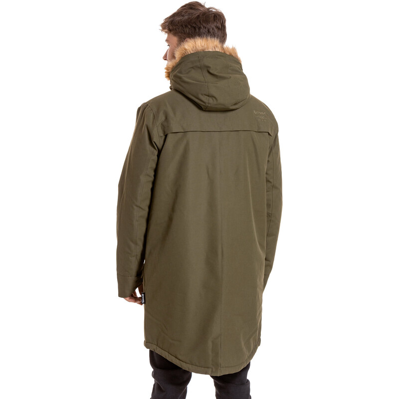 Meatfly pánská zimní bunda Lars Parka Army Green | Zelená