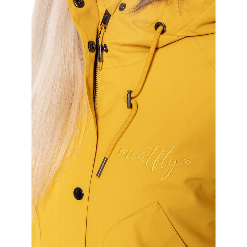 Meatfly dámská zimní bunda Amber Parka Curry Lemon | Žlutá