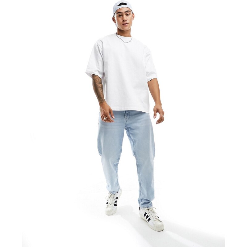 ONLY & SONS super oversize t-shirt in white