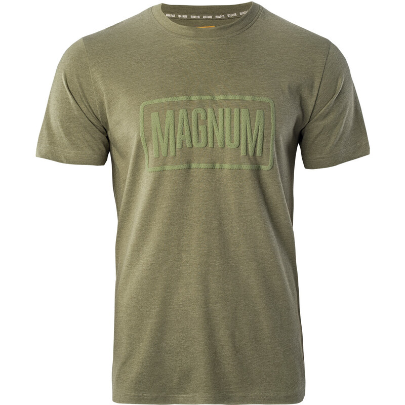 Pánské Tričko s krátkým rukávem MAGNUM MAGNUM ESSENTIAL T-SHIRT 2.0 M000149265 – olivový
