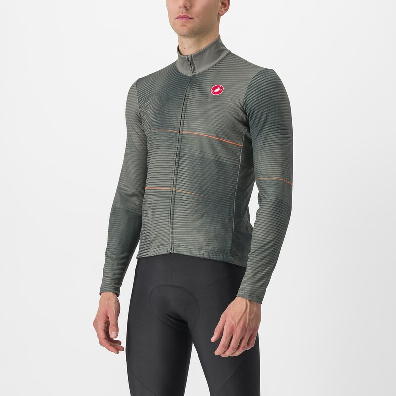 Castelli - zateplený dres raffica jersey rover green