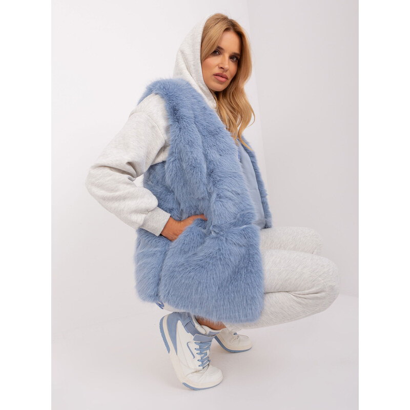 Wool Fashion Italia Vest-AT-KZ-2368.00P-Blue 107005917