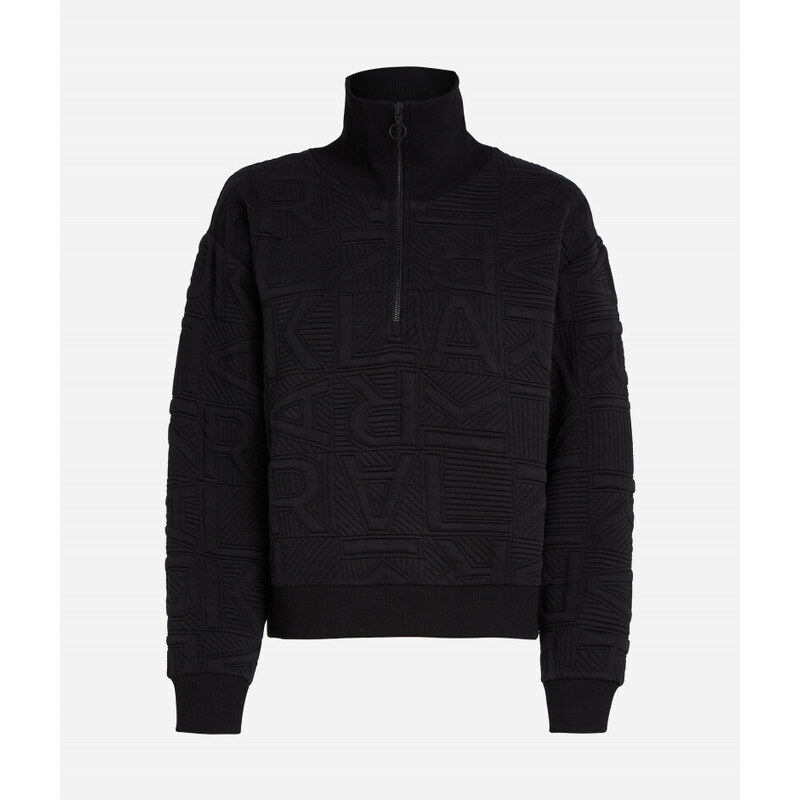 MIKINA KARL LAGERFELD ATHLEISURE QUILTED ZIP UP