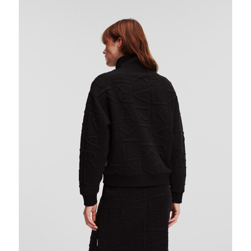 MIKINA KARL LAGERFELD ATHLEISURE QUILTED ZIP UP