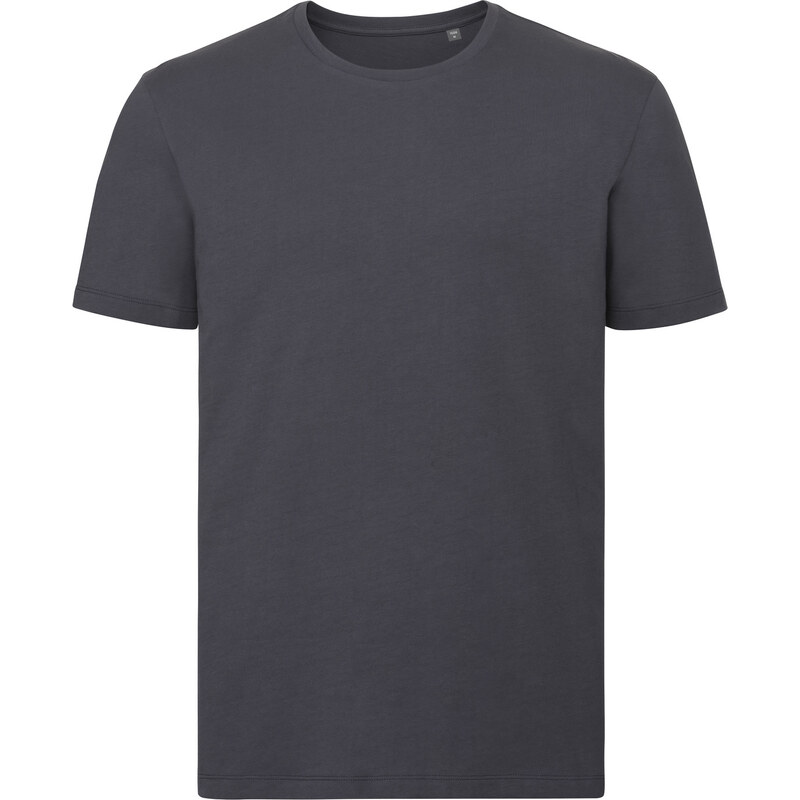 Dark Grey Men's T-shirt Pure Organic Russell