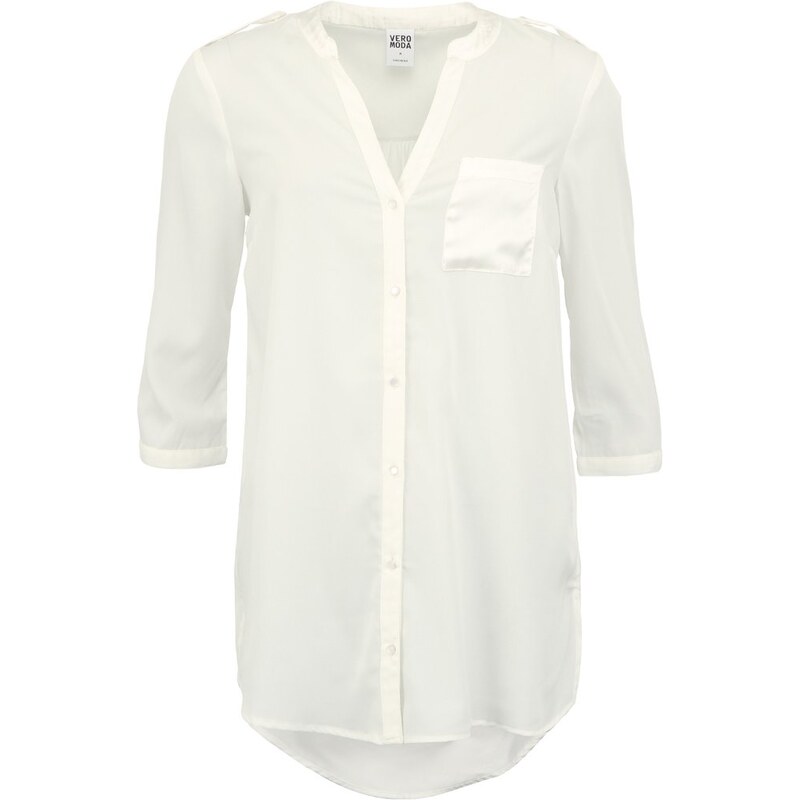 Bílá delší košile Vero Moda Amsterdam