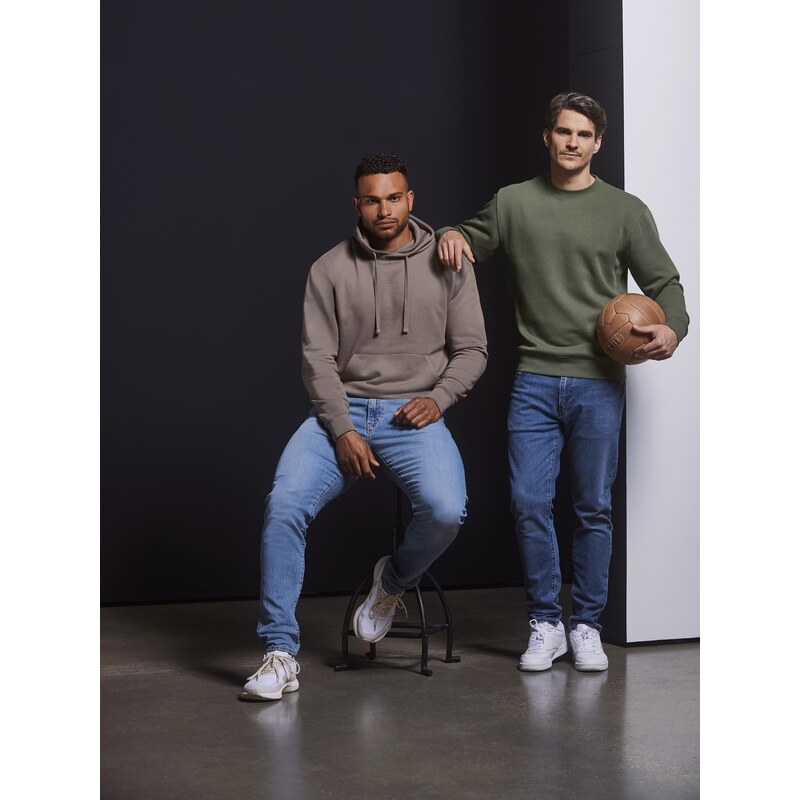 Authentic Russell Olive Mens Sweatshirt