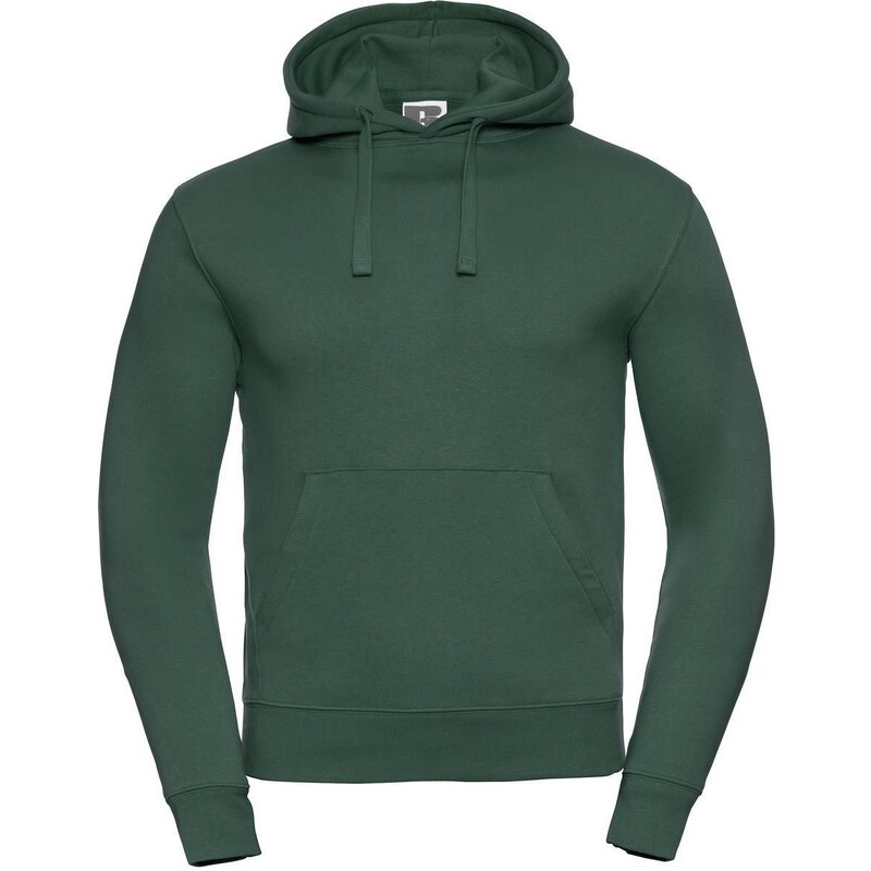 Green mens hoodie Authentic Russell