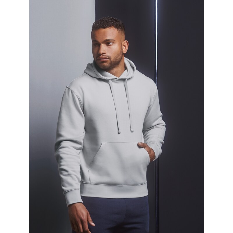 Light grey mens hoodie Authentic Russell