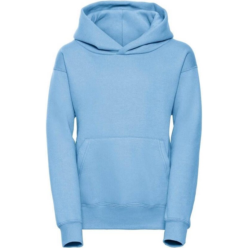 Błękitna bluza dziecięca z kapturem Hooded Sweatshirt Russell