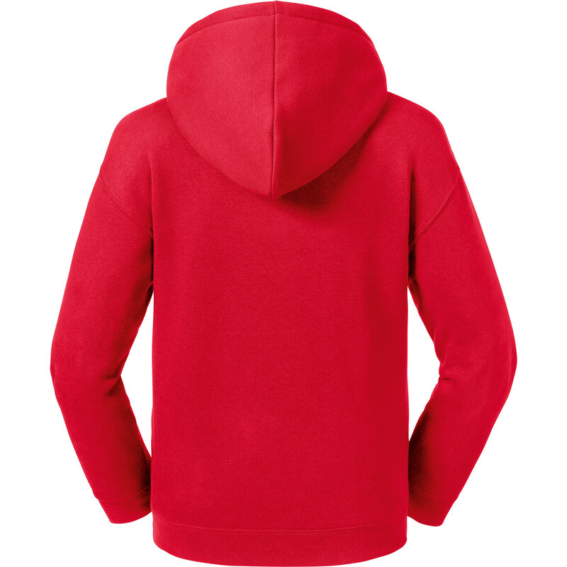 Red Authentic Russell Hooded Sweatshirt for Children