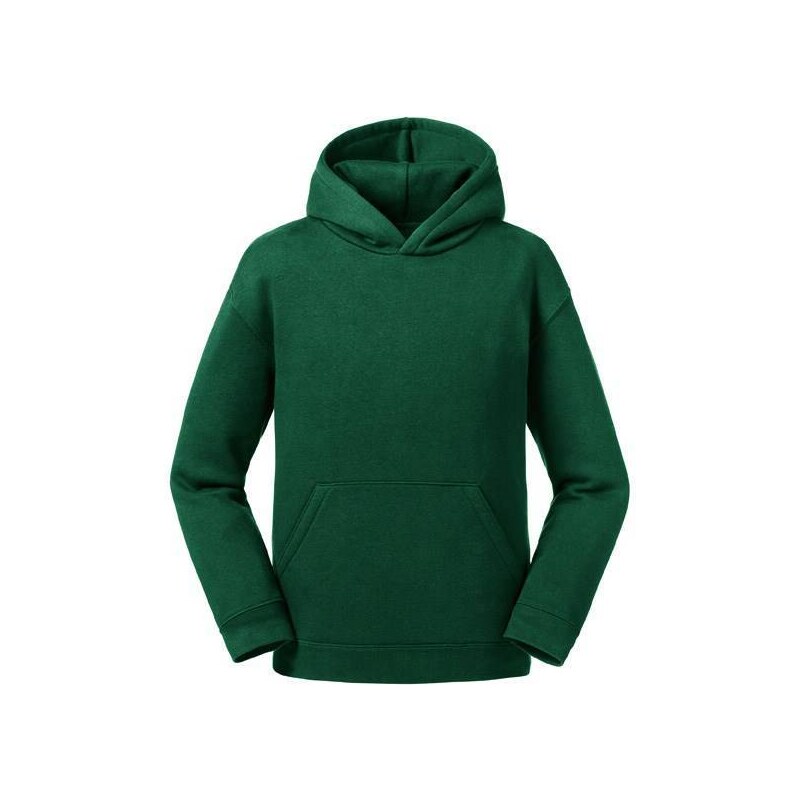 Green children's hoodie Authentic Russell